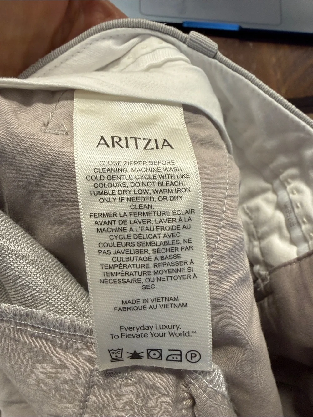 Aritzia Effort less Crop Linen pants - worn once